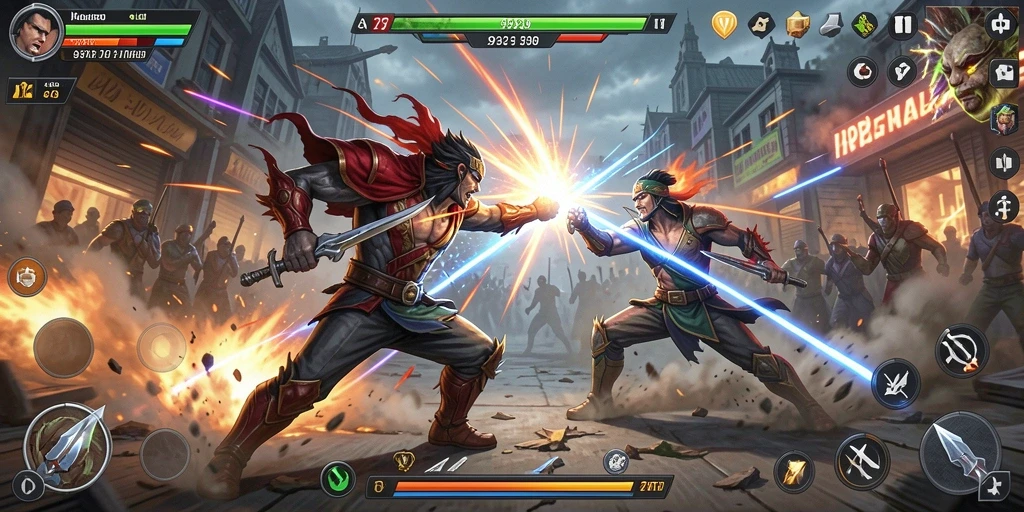 Tampilan gameplay <strong>9939</strong> yang mendebarkan dengan aksi pertarungan yang intens.