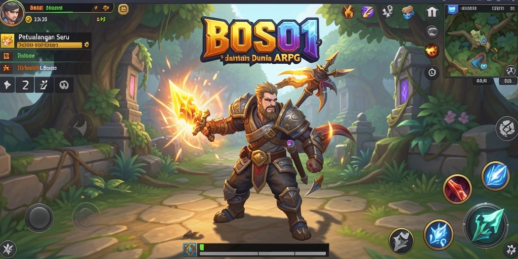 Tampilan gameplay seru dalam dunia ARPG yang menantang.