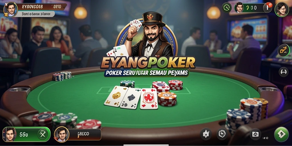 Tampilan menarik dari gameplay EYANGPOKER yang menampilkan momen seru permainan Poker.