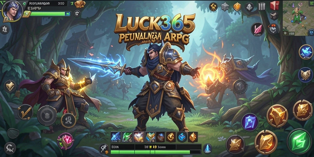 Tampilan gameplay mendebarkan dari LUCK365 dalam dunia ARPG.