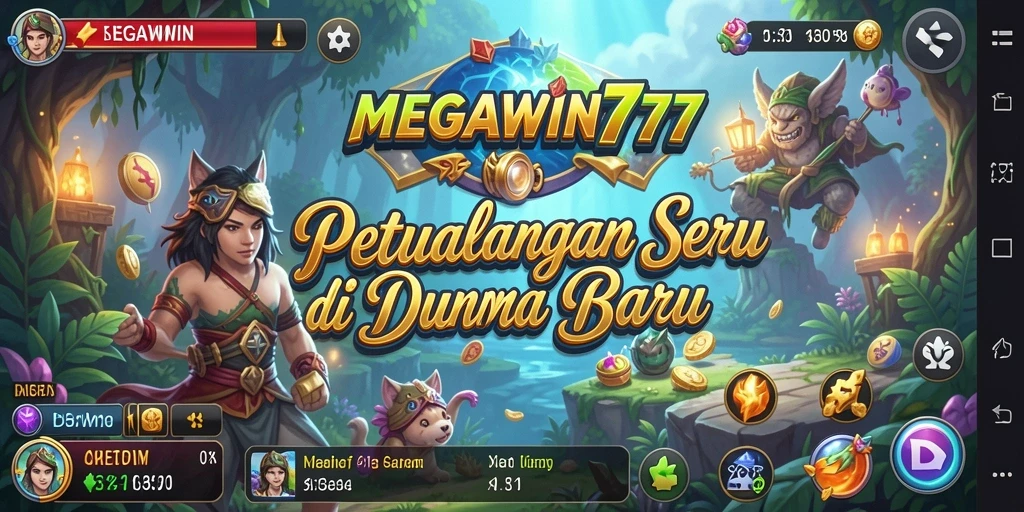 Screenshot gameplay MEGAWIN777 yang menunjukkan aksi seru dalam misi petualangan.