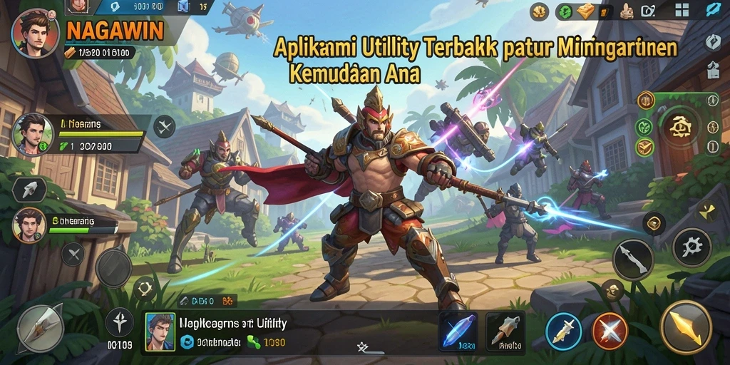 Screenshot NAGAWIN menampilkan antarmuka aplikasi Utility yang sederhana dan intuitif.