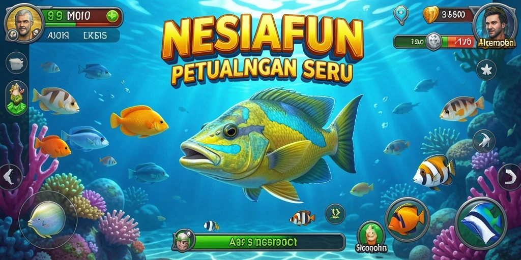 Tampilan menegangkan saat menangkap ikan di NESIAFUN.