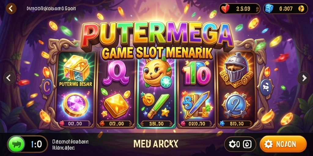 Screenshot utama PUTERMEGA menampilkan aksi seru dari gameplay Slot.