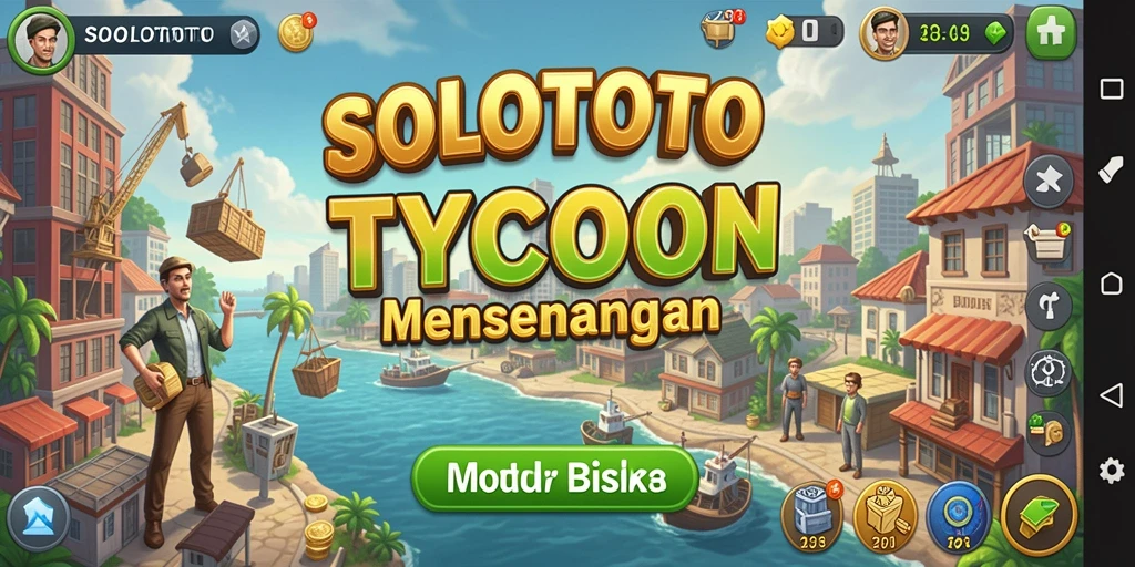 Tampilan screenshoot SOLOTOTO yang menggambarkan keseruan gameplay Tycoon.