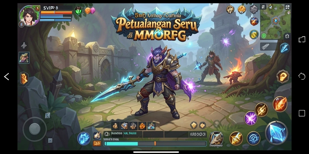 Screenshot gameplay SVIP9 yang menampilkan aksi epik dan grafis menawan.