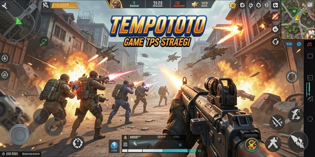 Screenshot gameplay TPS yang menampilkan aksi seru TEMPOTOTO.