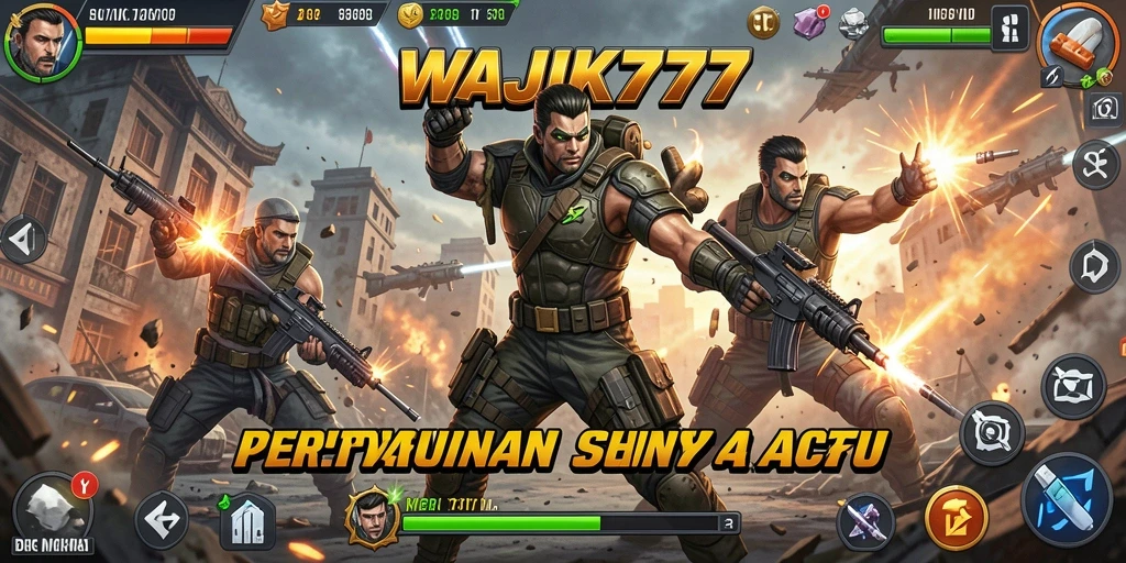 Tampilan gameplay Action WAJIK777 yang mendebarkan dan penuh aksi.